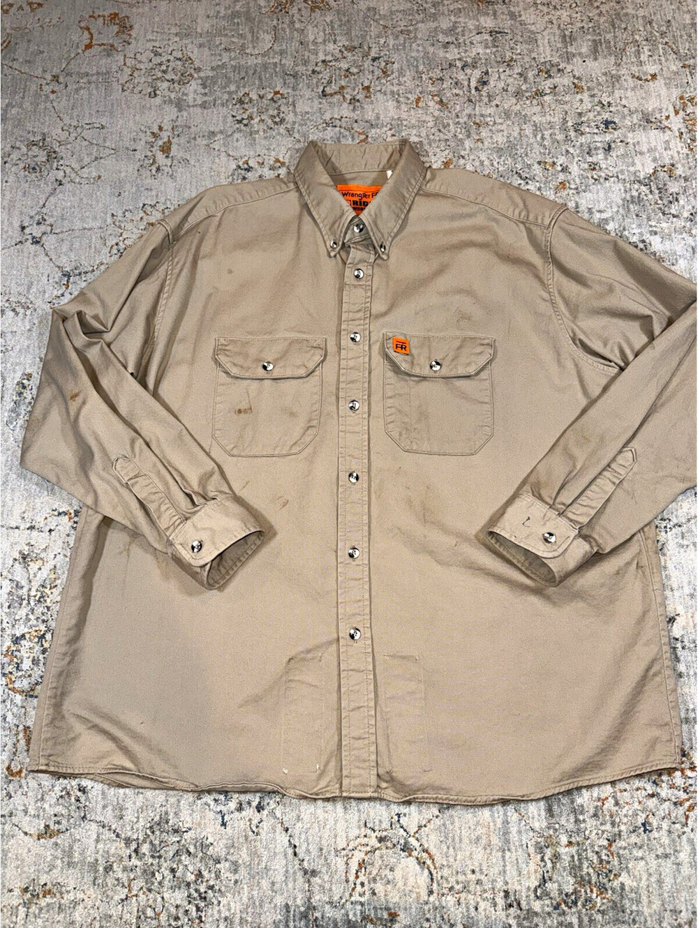 Wrangler FR Riggs Workwear FR3W5KH Flame Resistant Twill Shirt XL Reg A149